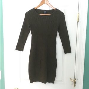 Gap Army Green Sweater Dress Size S